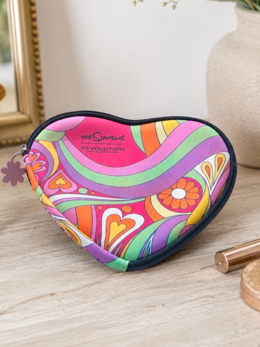 Vintage Y2K The Simpsons x Revolution Heart Makeup Case - Summer of Love
